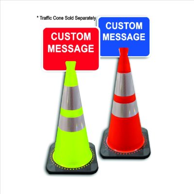 Custom Snap-On Cone Signs