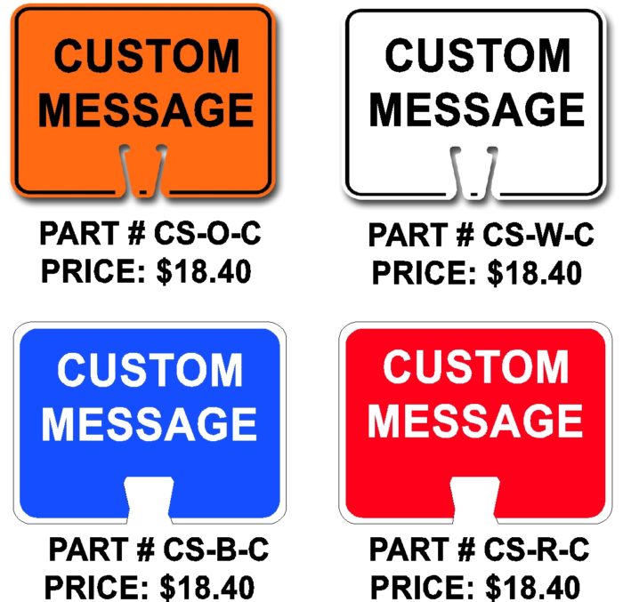 Custom Snap-On Cone Signs - Image 2