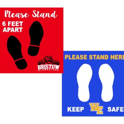 Please Stand Here Custom Floor Decal