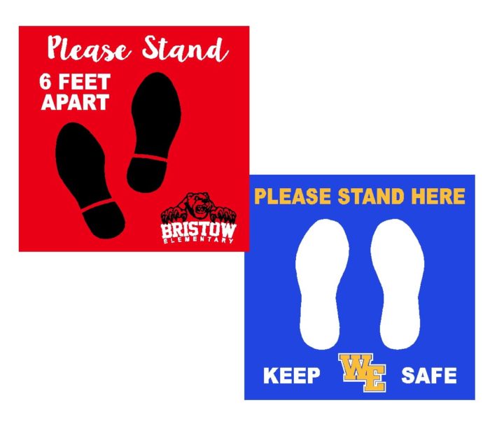 Please Stand Here Custom Floor Decal