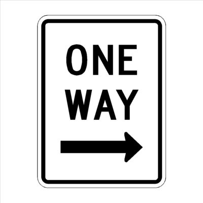 One Way Arrow Right