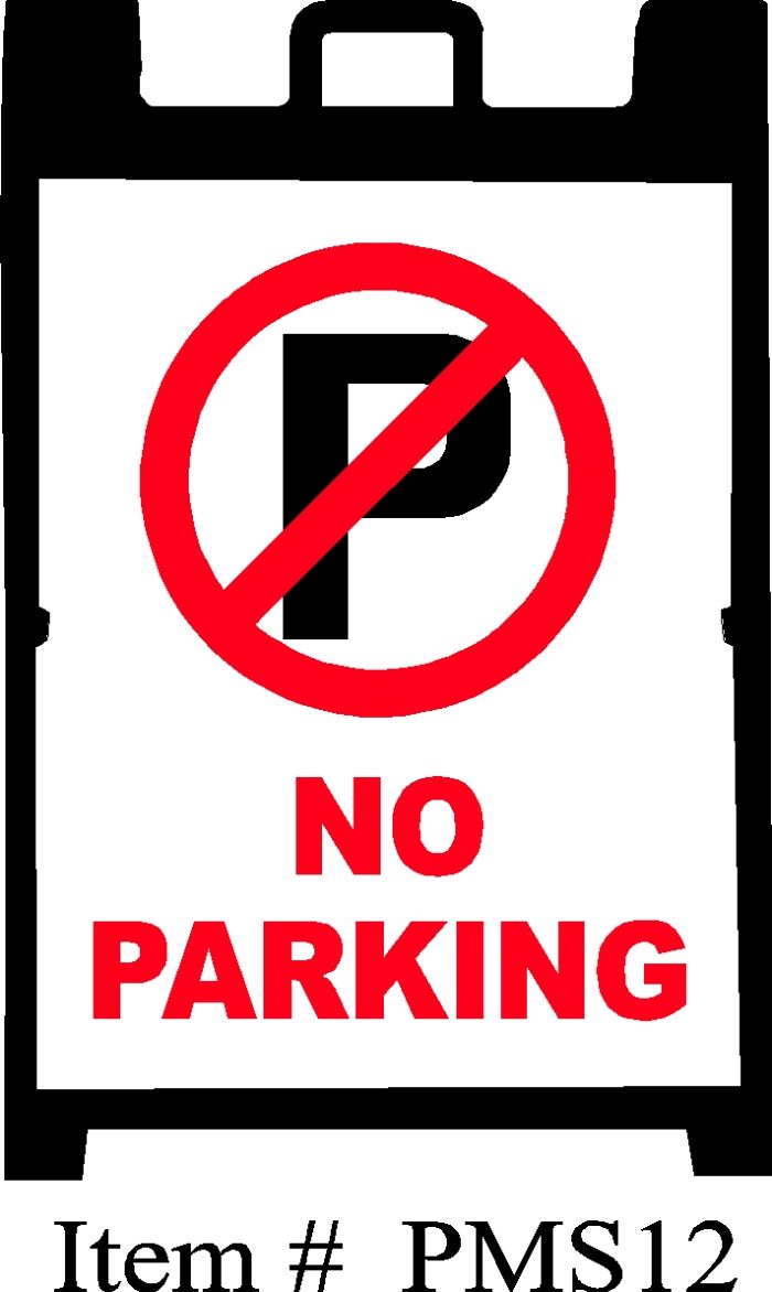 No Parking A-Frame Portable Message Sign