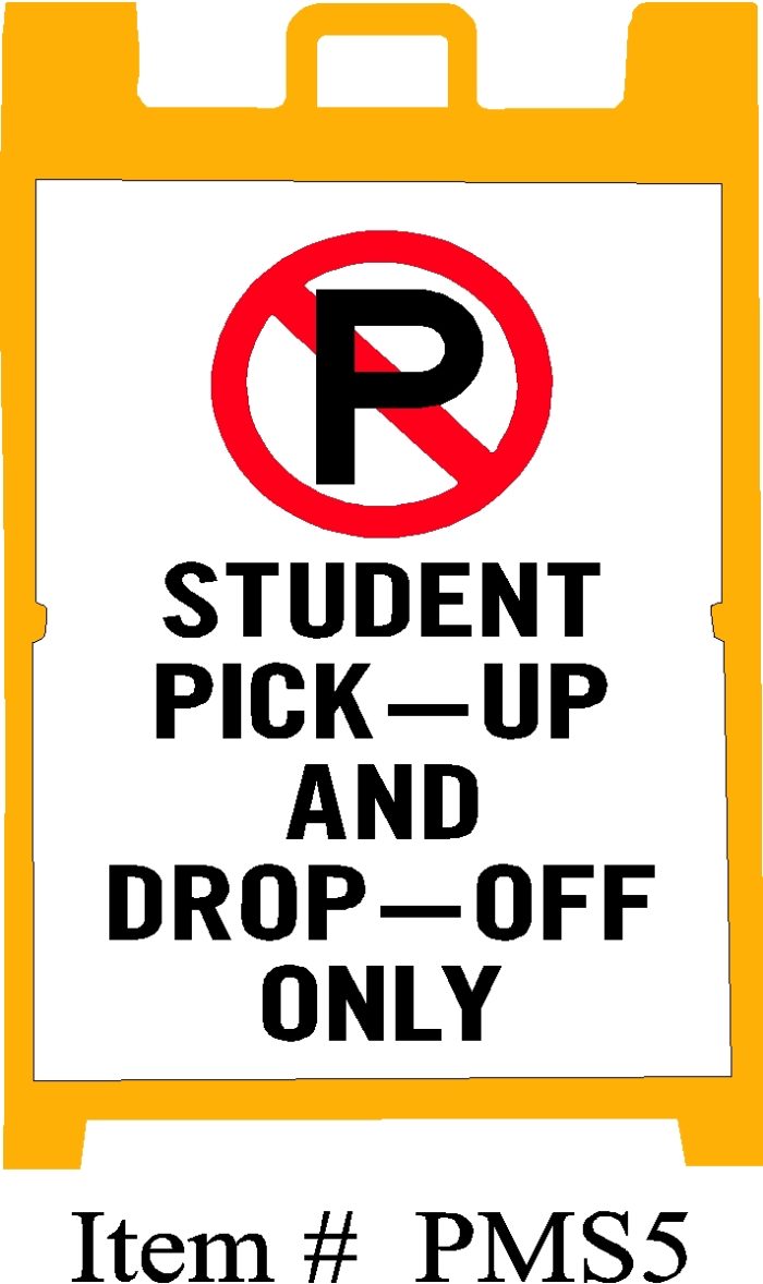 Student Pick Up A-Frame Portable Message Sign