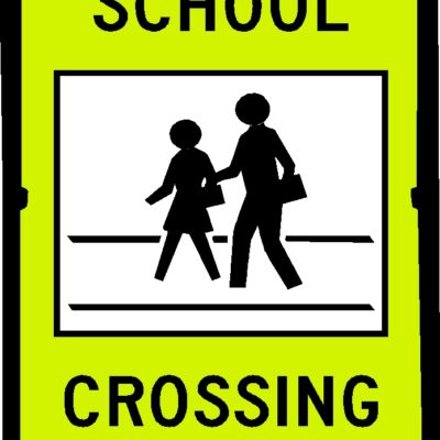 School Crossing Portable A-Frame Message Sign