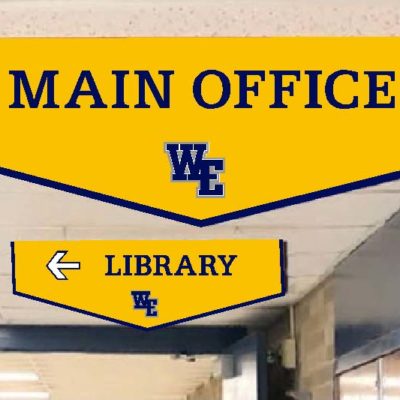 Pennant Style Ceiling Sign