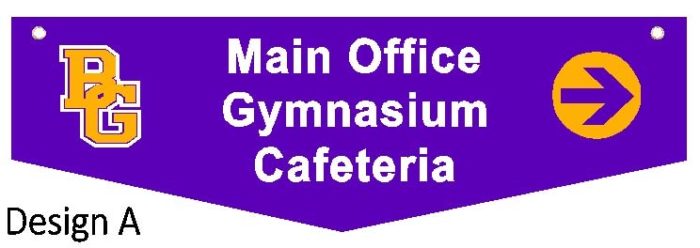 Pennant Style Ceiling Sign - Image 3