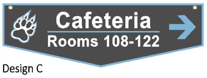 Pennant Style Ceiling Sign - Image 5