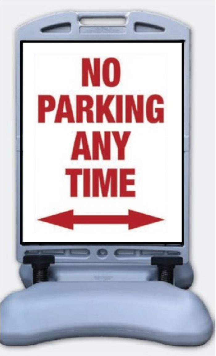 No Parking Windsign Portable Message Sign