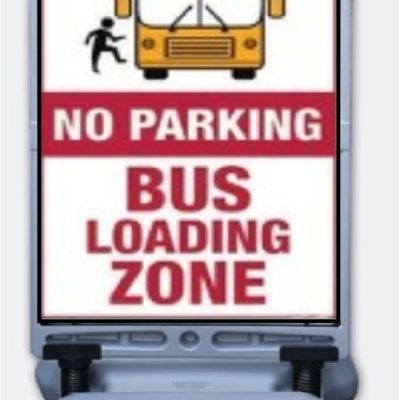 Bus Loading Zone Windsign Portable Message Signs