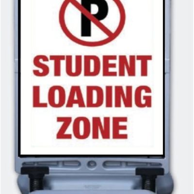 Student Loading Zone Windsign Portable Message Sign