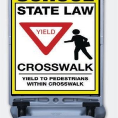 Crosswalk Yield Windsign Portable Message Signs
