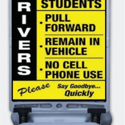 Drivers We Love Our Students Windsign Portable Message Sign