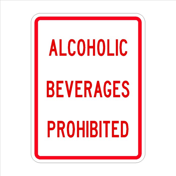 Alcoholic Beverages Prohibited