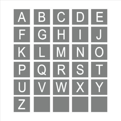 29 Piece Alphabet Stencil Sets