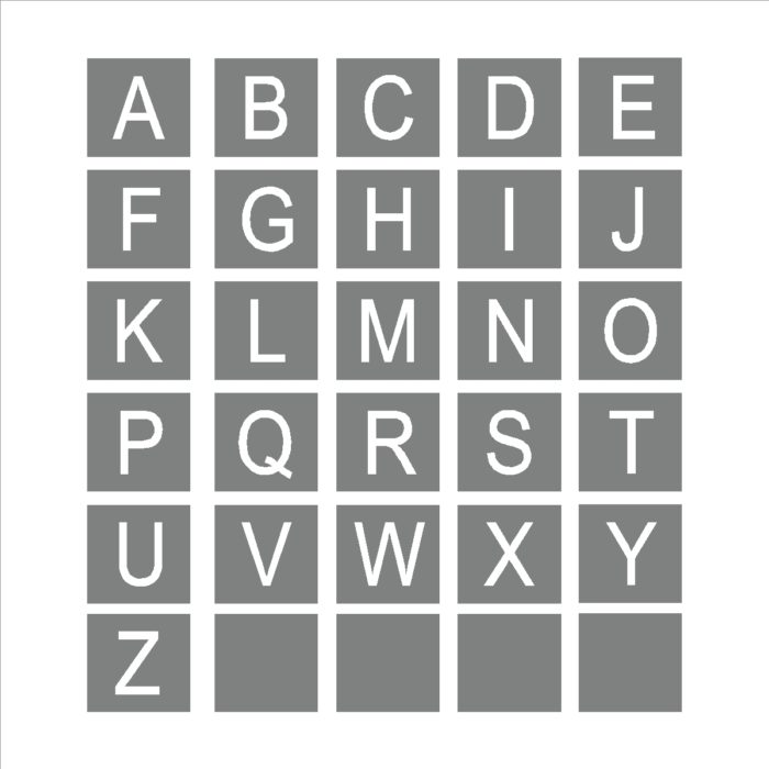 29 Piece Alphabet Stencil Sets