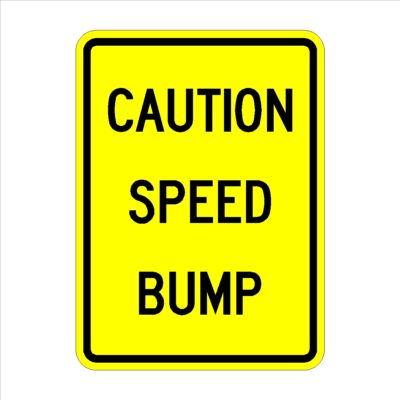 Caution Speed Bump