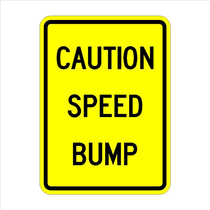 Caution Speed Bump