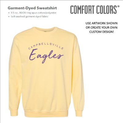 Comfort Colors Crewneck Sweatshirt - 1 Color Print