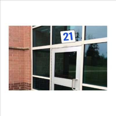 Wall Mounted Outdoor Entrance Decal