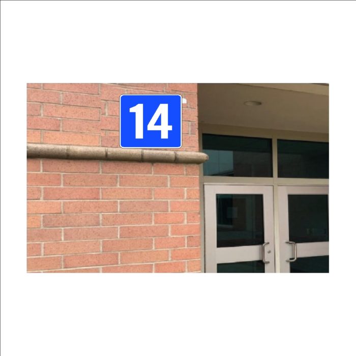 Wall Mounted Outdoor Entrance Sign
