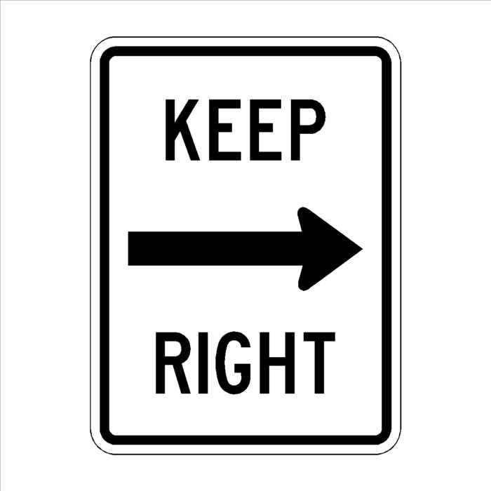 Keep (Arrow) Right
