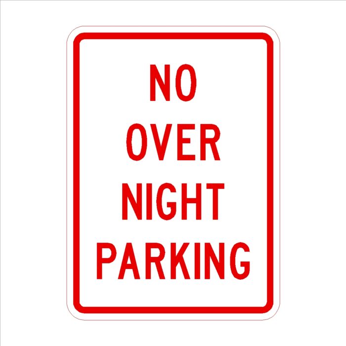 No Overnight Parking