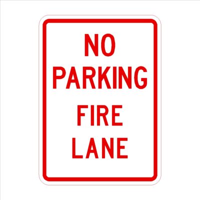 No Parking Fire Lane