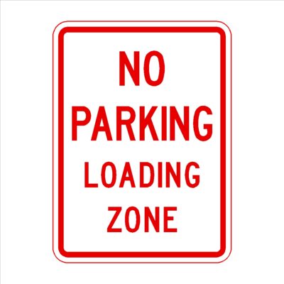No Parking Loading Zone