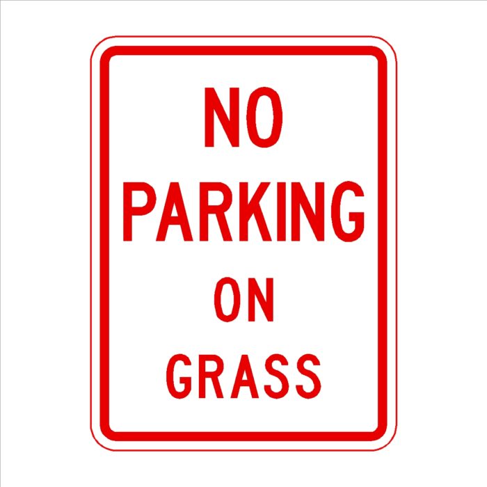 No Parking On Grass