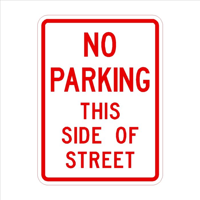 No Parking This Side Of Street