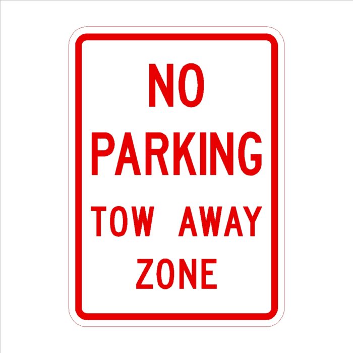 No Parking Tow Away Zone