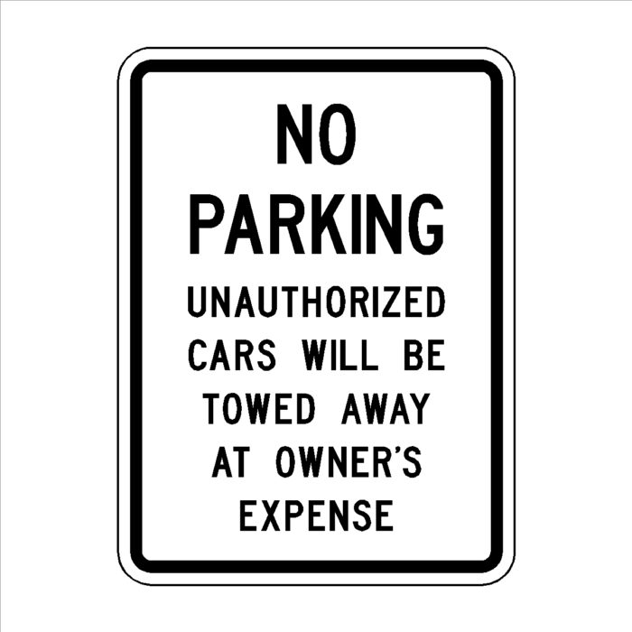 No Parking Unauthorized Cars...