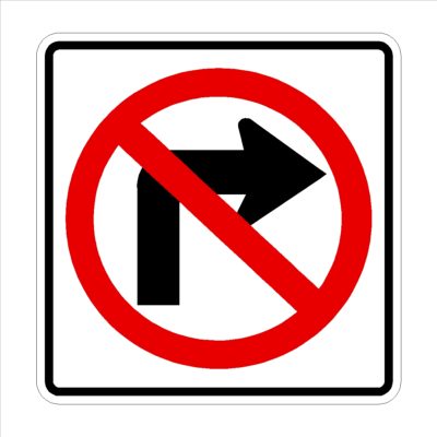 No Right Turn Symbol