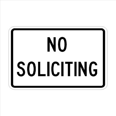No Soliciting