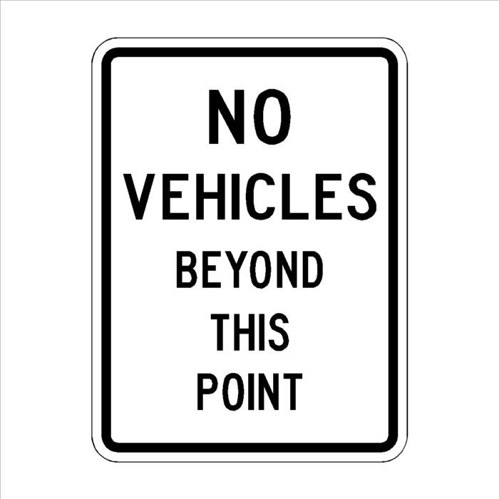 No Vehicles Beyond This Point