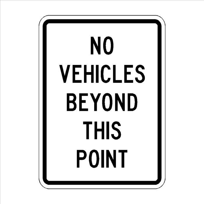 No Vehicles Beyond This Point