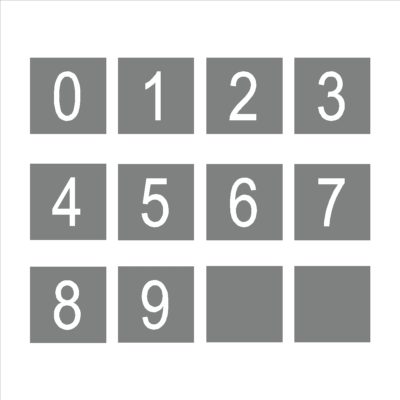 12 Piece Number Stencil Sets