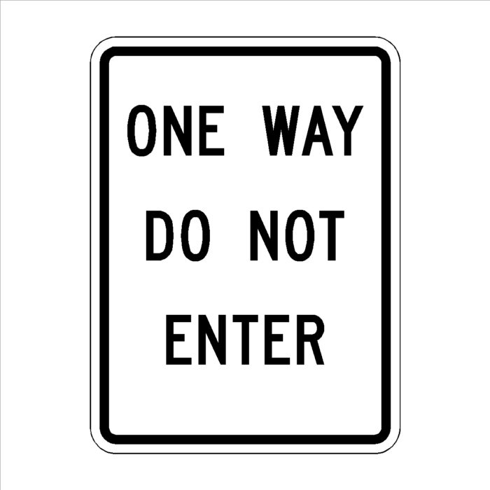 One Way Do Not Enter