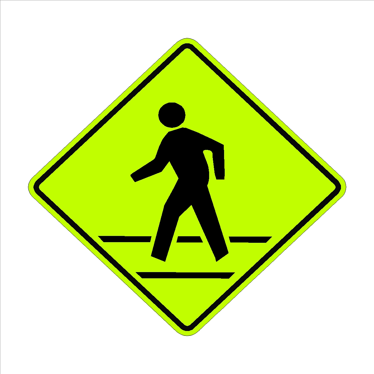 Pedestrian Crossing (Symbol) Sign