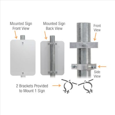 Pipe Post Clamp Brackets