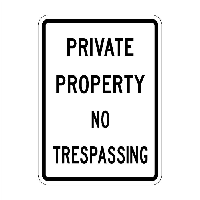 Private Property No Trespassing