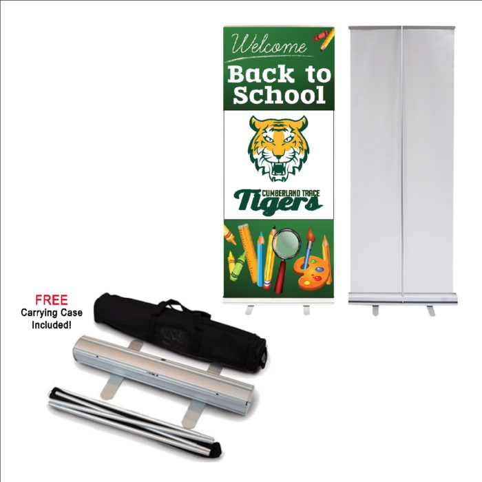 Economy Retractable Banner with Stand