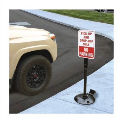 Roll Away Sign Post and Base