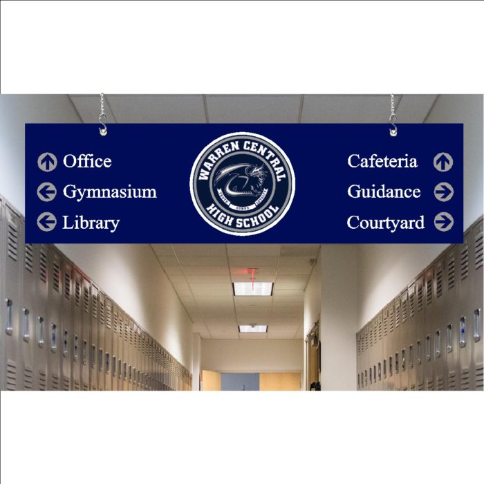 Rectangular Ceiling Sign