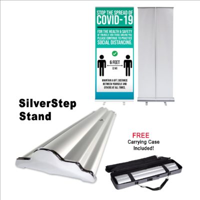 SilverStep Retractable Banner with Stand