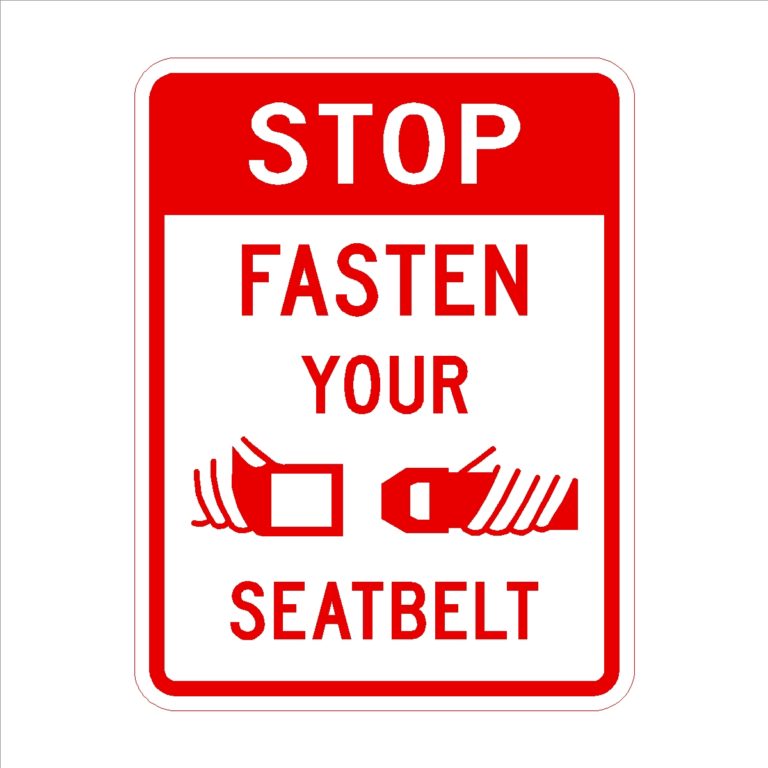 Stop Fasten Your Seatbelt Print Plus Designz