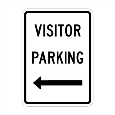 Visitor Parking Arrow Left