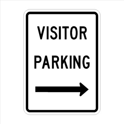 Visitor Parking Arrow Right