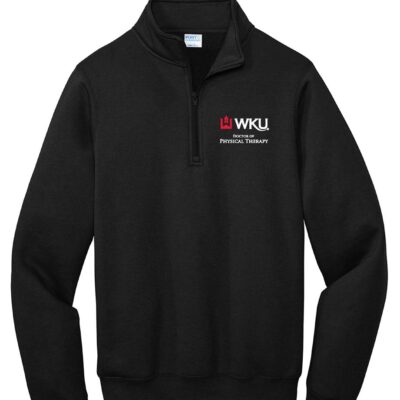 WKU PT Quarter Zip Fleece Pullover Black