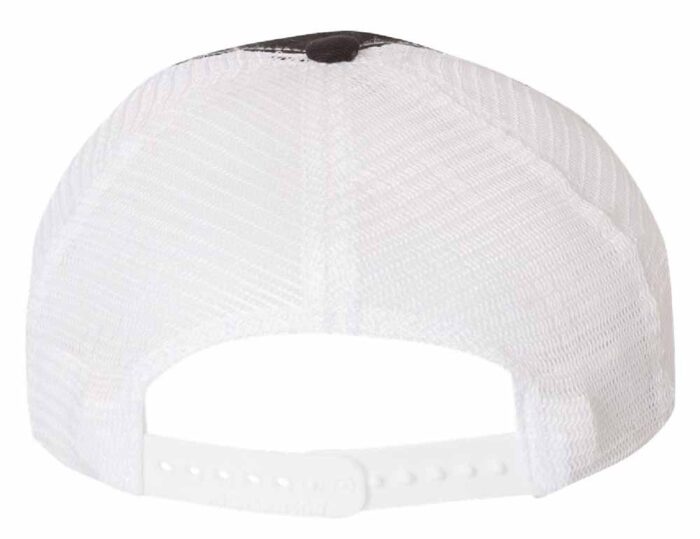 Richardson 111 Garment Washed Trucker Hat Black/White - Image 2